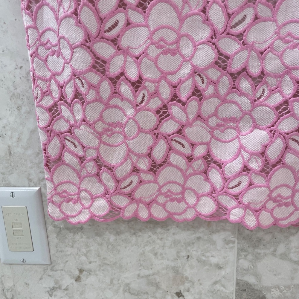 BOUTIQUE MOSCHINO {8} Pink Lavender Dress Cap Sleeve Fitted - Picture 4 of 10